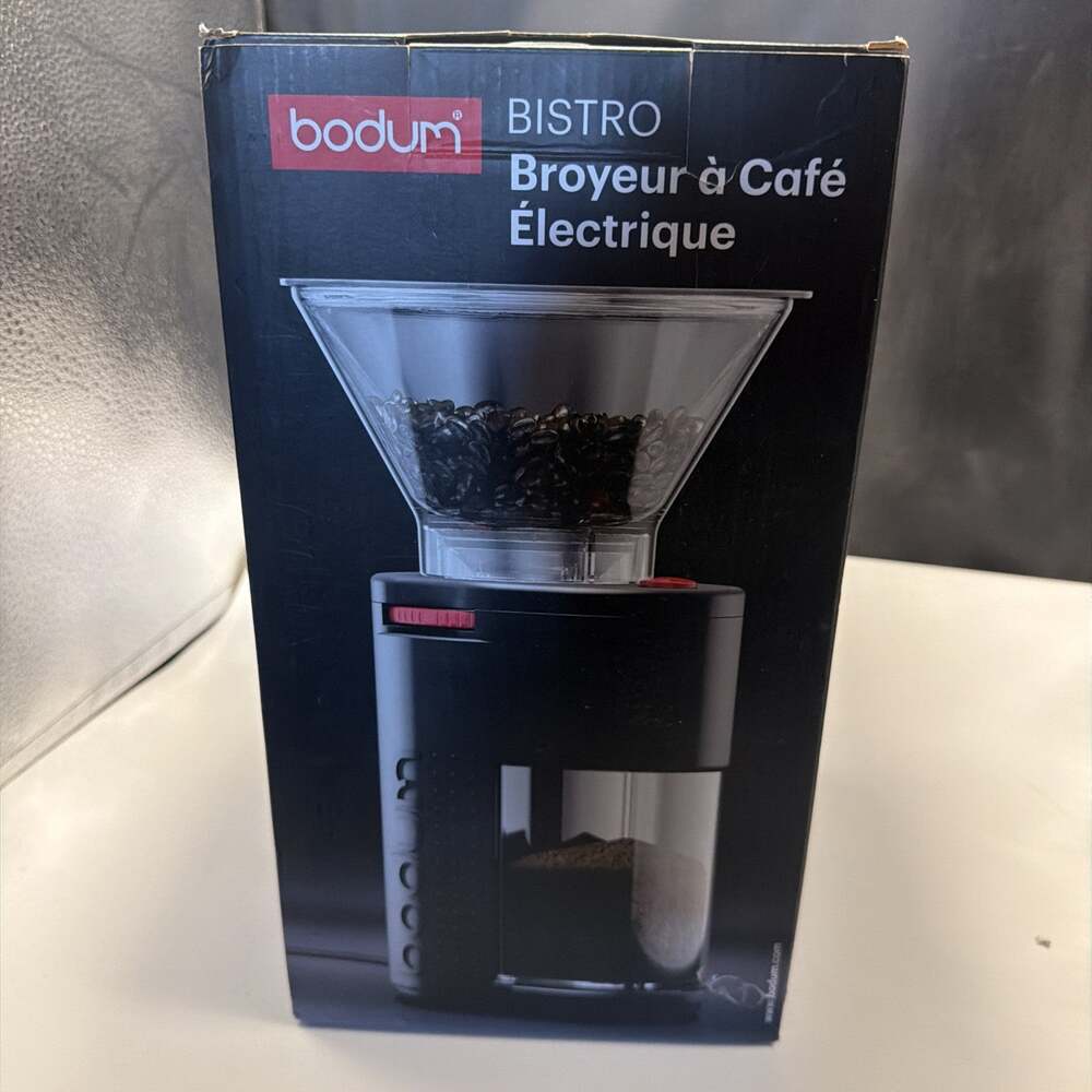 BODUM Bistro Electric Coffee Burr Grinder - Black